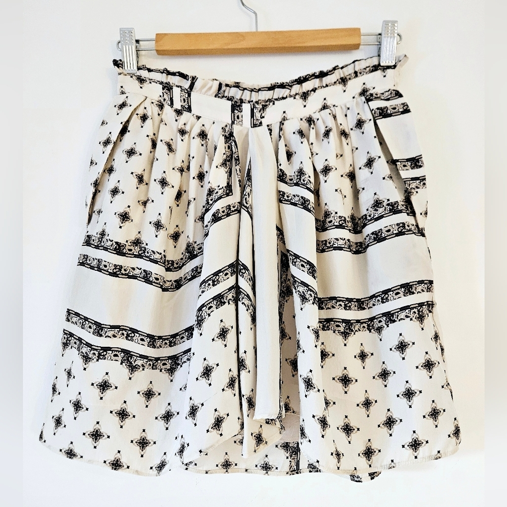 ZARA mulberry silk skirt